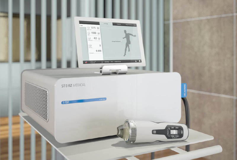 Low-intensity focused shockwave machine for treating erectile dysfunction